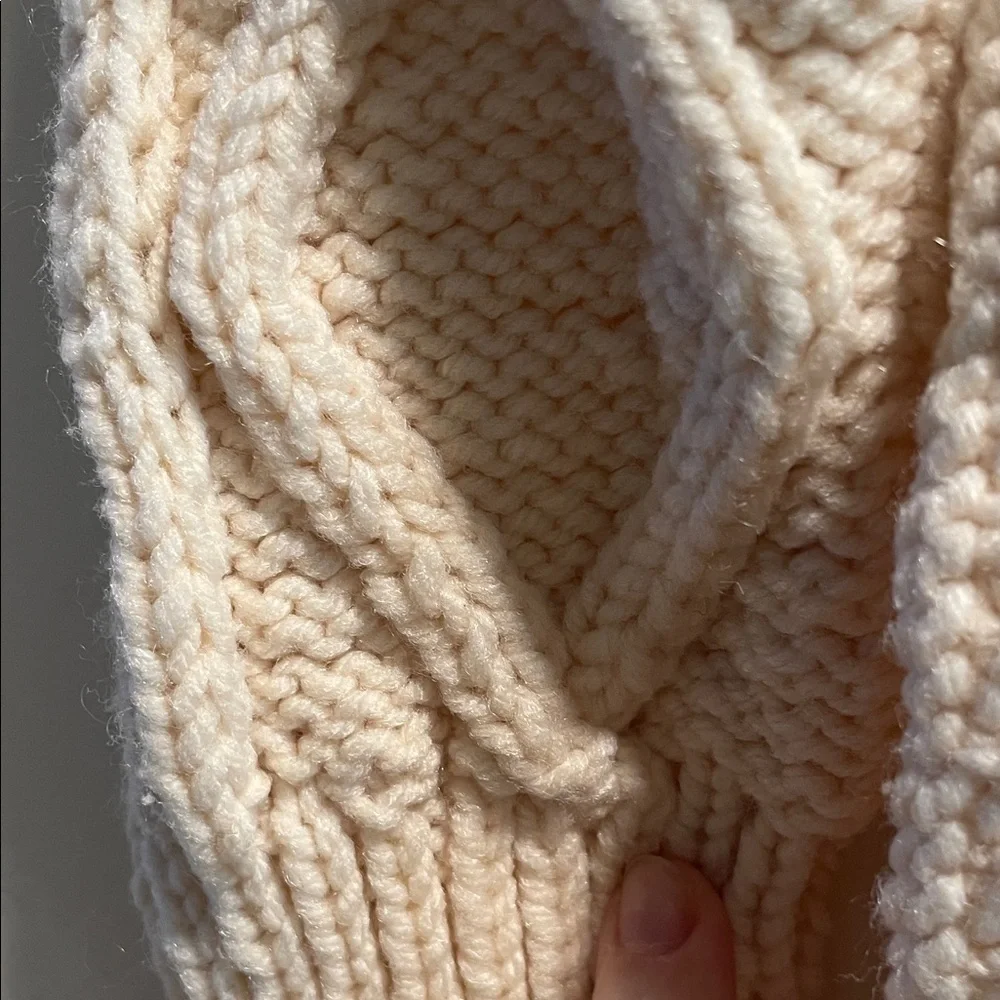 Cozy Cream Cable Knit Sweater